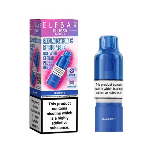 Blueberry ElfBar Plus 50 Refill Pack
