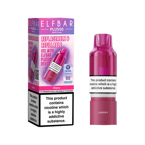 Cherry ElfBar Plus 50 Refill Pack