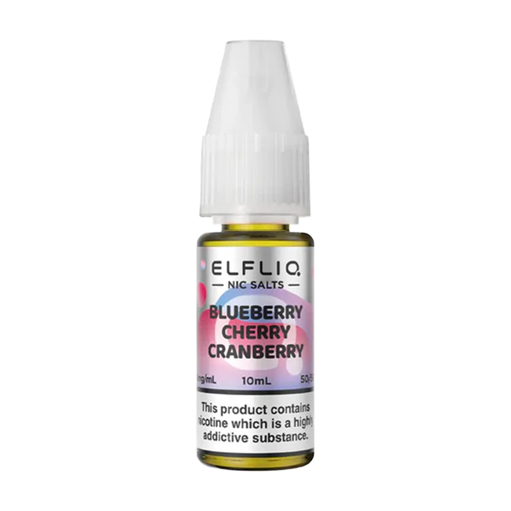 elfbar elfliq nic salts blueberry cherry cranberry