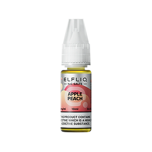 elfliq by elfbar nic salts 10ml apple peach