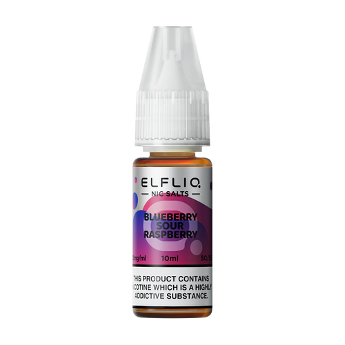 elfliq by elfbar nic salts 10ml blueberry sour raspberry