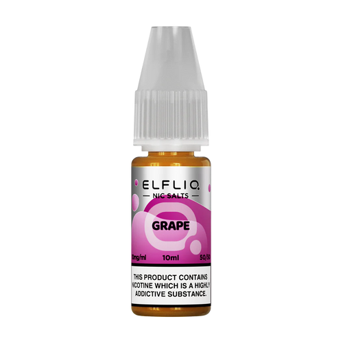 elfliq by elfbar nic salts 10ml grape