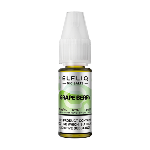 elfliq by elfbar nic salts 10ml grape berry