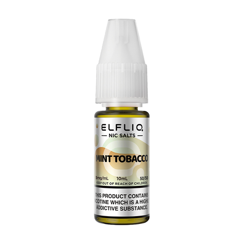 elfliq by elfbar nic salts 10ml mint tobacco