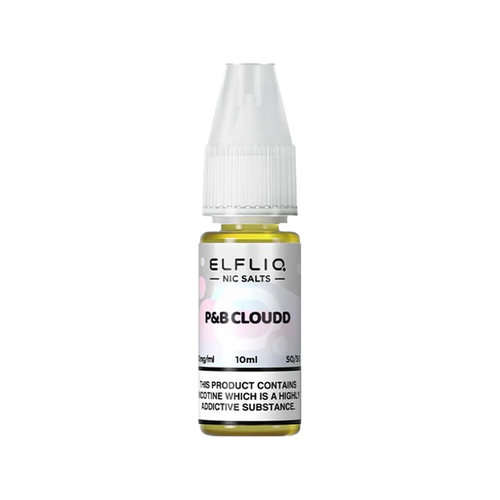 elfliq by elfbar nic salts 10ml p and b cloud