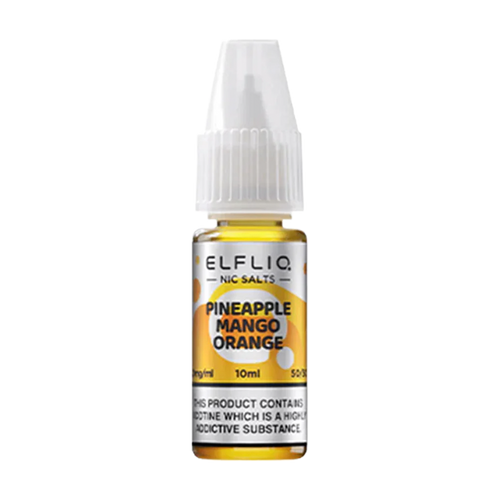 elfliq by elfbar nic salts 10ml pineapple mango orange