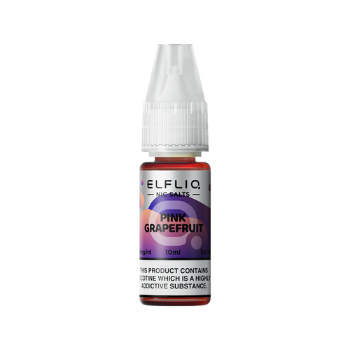 elfliq by elfbar nic salts 10ml pink grapefruit