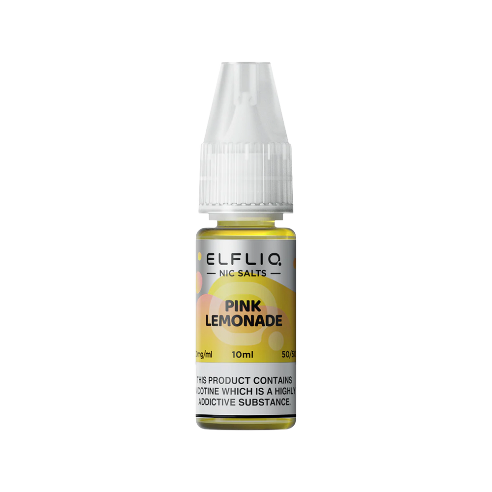 elfliq by elfbar nic salts 10ml pink lemonade