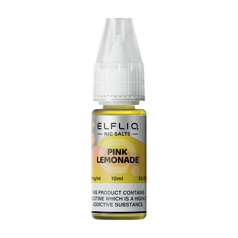 elfliq by elfbar nic salts 10ml pink lemonade