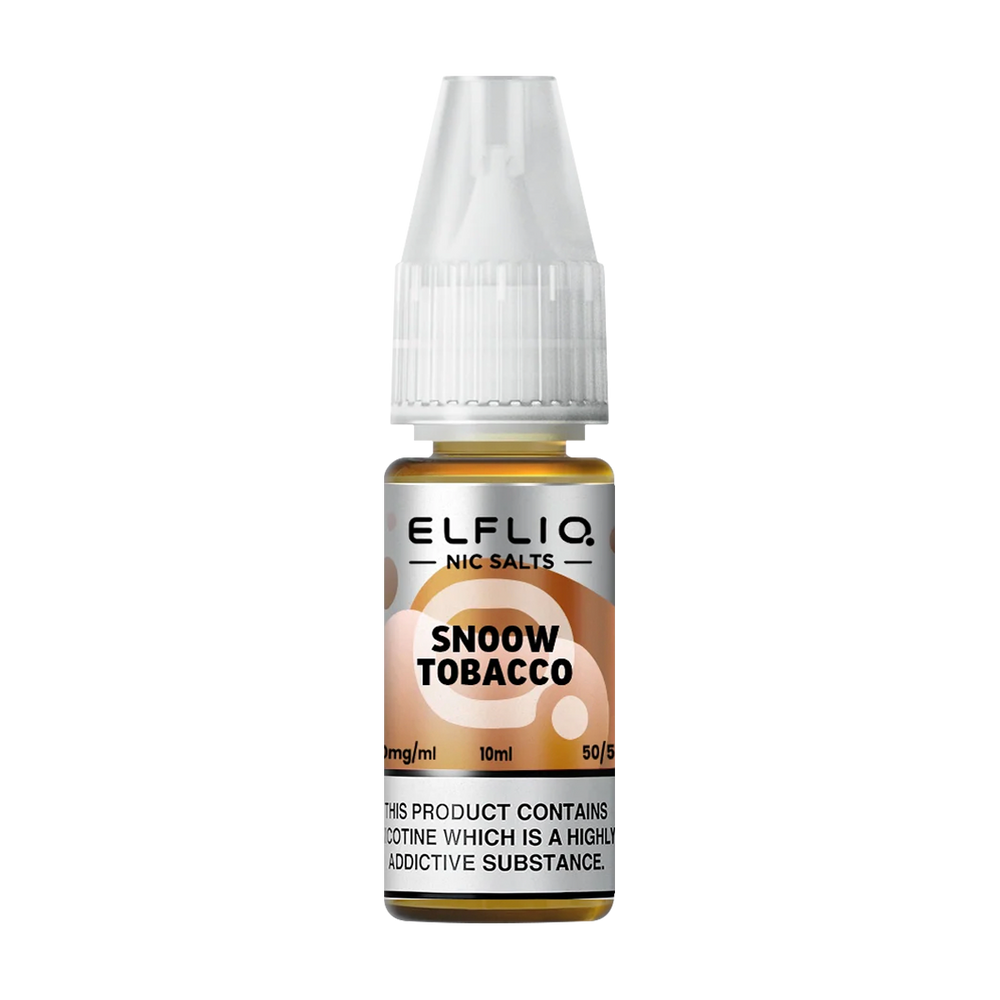 elfliq by elfbar nic salts 10ml snoow tobacco