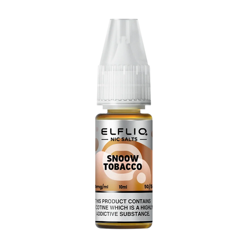 elfliq by elfbar nic salts 10ml snoow tobacco