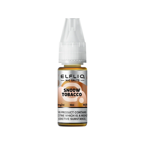 elfliq by elfbar nic salts 10ml snoow tobacco