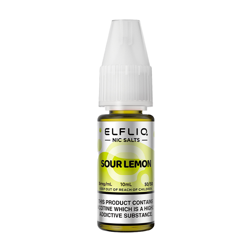 elfliq by elfbar nic salts 10ml sour lemon