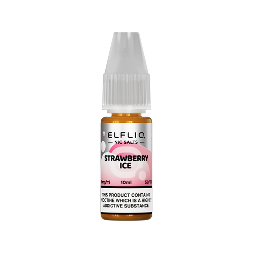 elfliq by elfbar nic salts 10ml strawberry ice