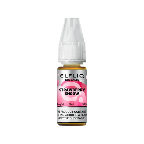 elfliq by elfbar nic salts 10ml strawberry snoow
