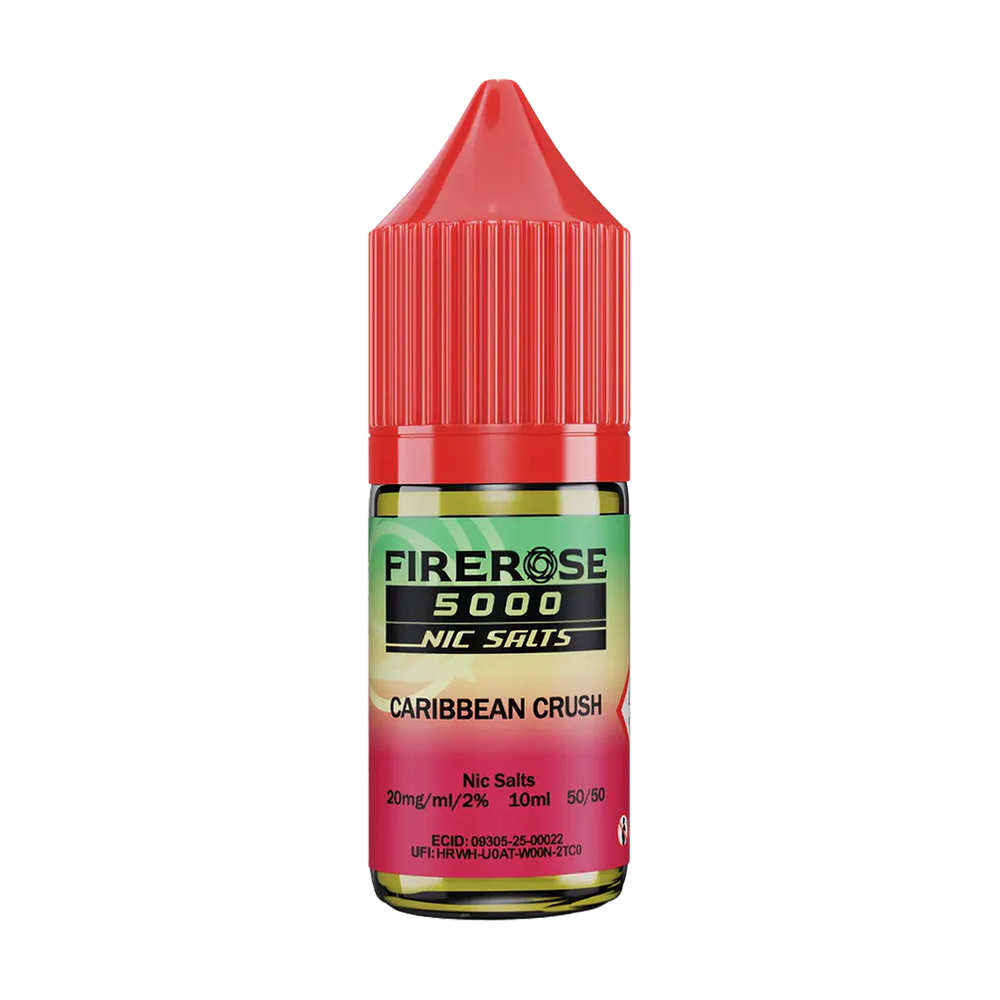 elux fire rose 5000 nic salt eliquid caribbean crush