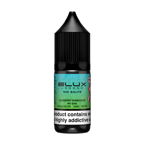 elux legend nic salts blueberry bubblegum 10ml