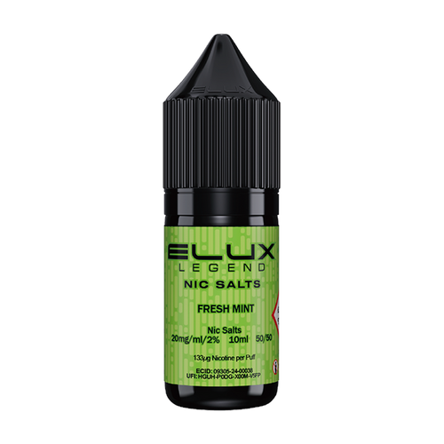 elux legend nic salts fresh mint 10ml