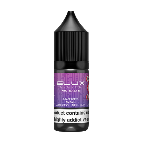 elux legend nic salts grape berry 10ml