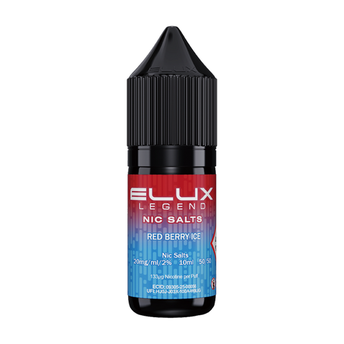 elux legend nic salts red berry ice