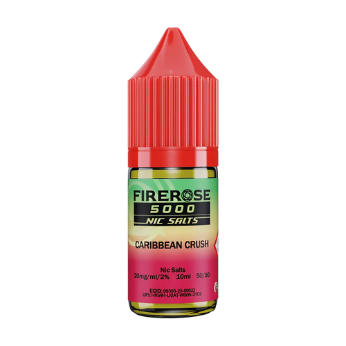 elux fire rose 5000 nic salt eliquid caribbean crush