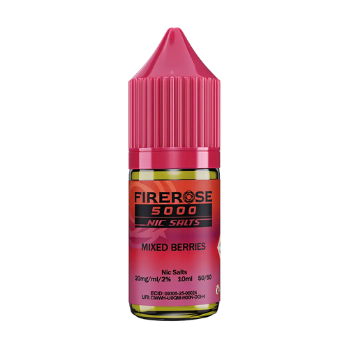 elux fire rose 5000 nic salt eliquid mixed berries
