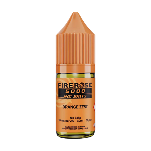 elux fire rose 5000 nic salt eliquid orange zest