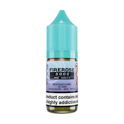 elux firerose 5000 nic salt eliquid blue razz gummy