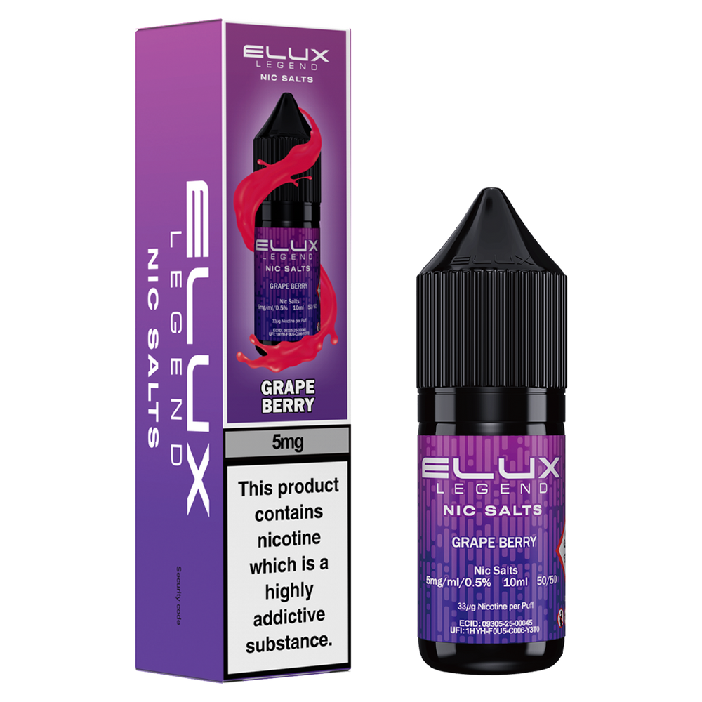 Grape Berry Nic Salt by Elux 10ml 5mg
