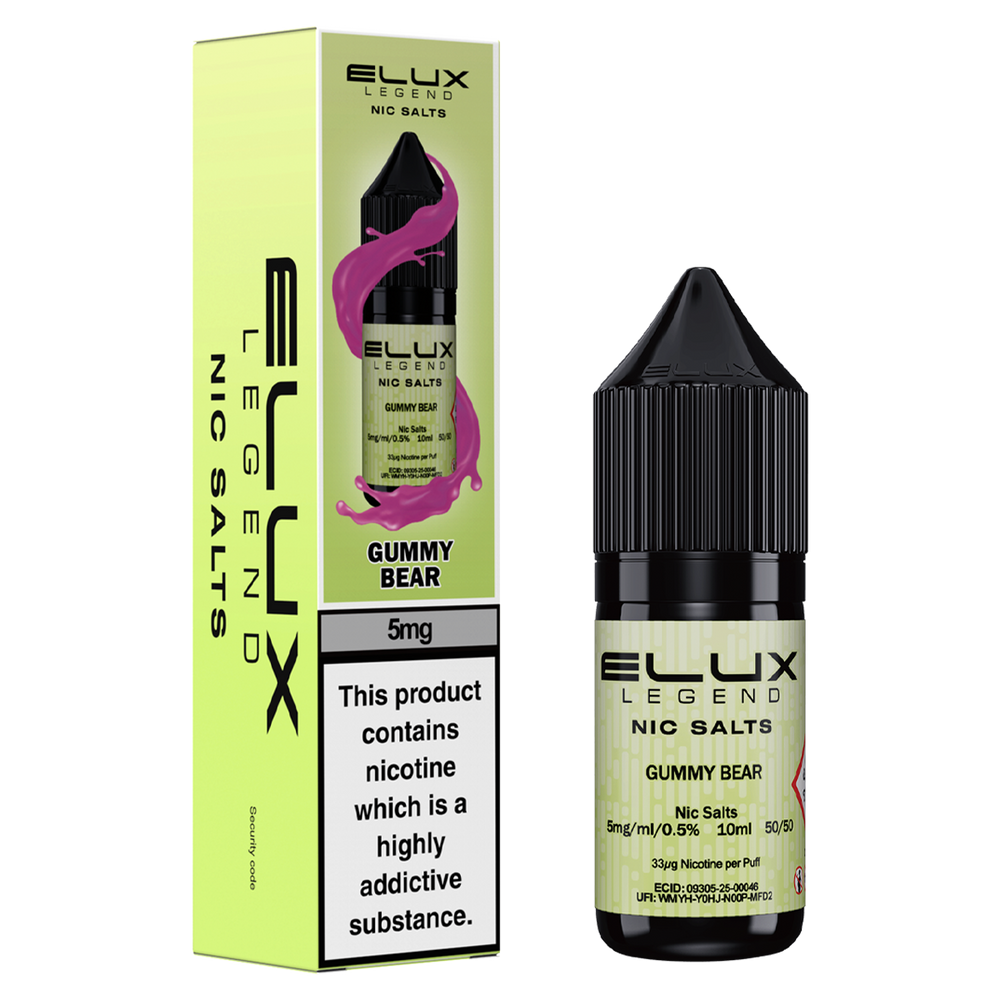 Gummy Bear Nic Salt by Elux 10ml 5mg