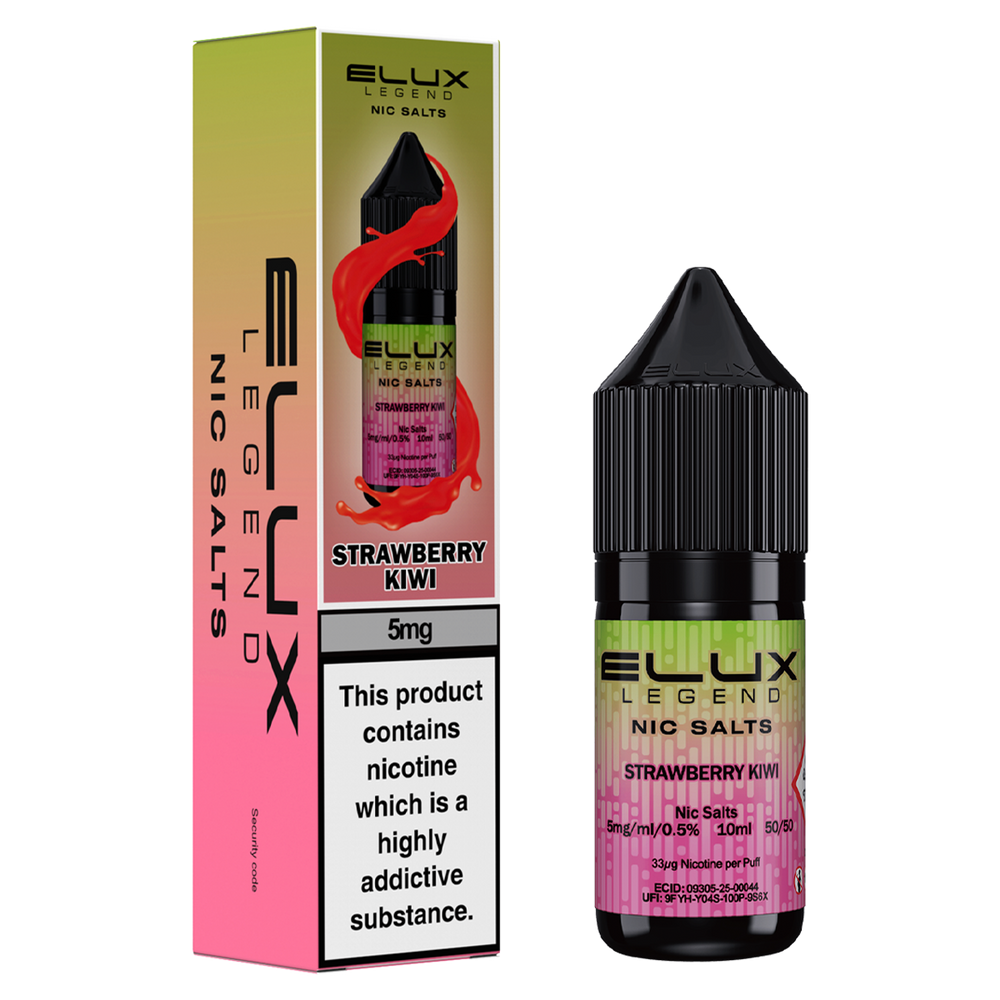 Strawberry Kiwi Nic Salt by Elux 10ml