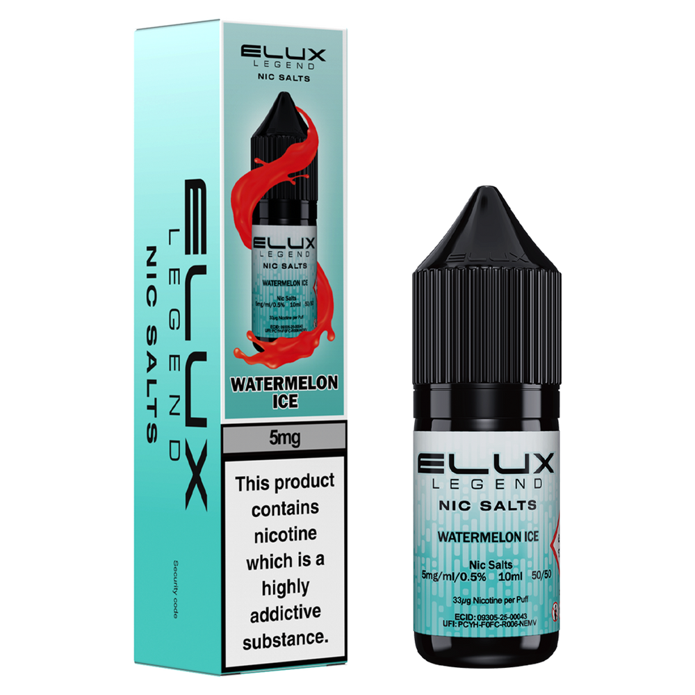 Watermelon Ice Nic Salt by Elux 10ml 5mg