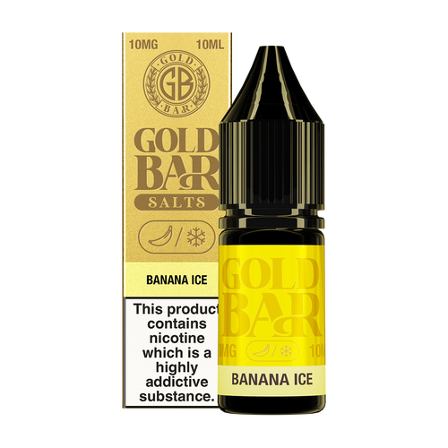 Banana Ice Nic Salt by Gold Bar 10ml 10mg