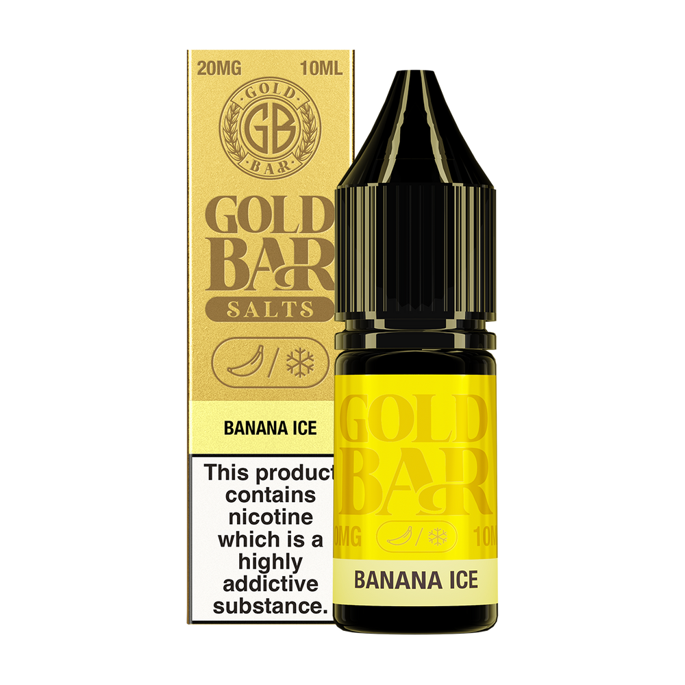 Banana Ice Nic Salt by Gold Bar 10ml 20mg