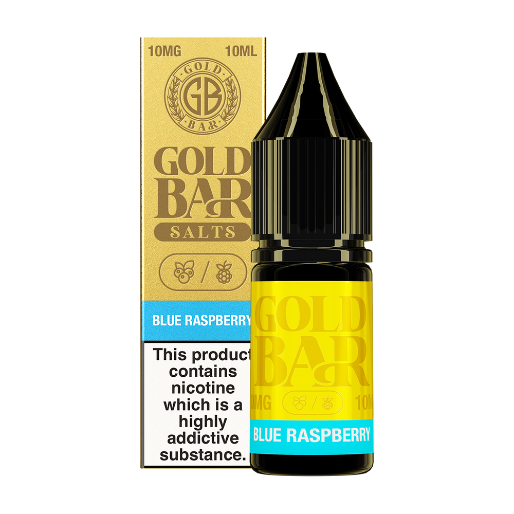 Blue Raspberry Nic Salt by Gold Bar 10ml 10mg