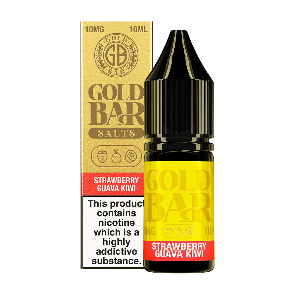 Strawberry Guava Kiwi Nic Salt by Gold Bar 10ml 10mg