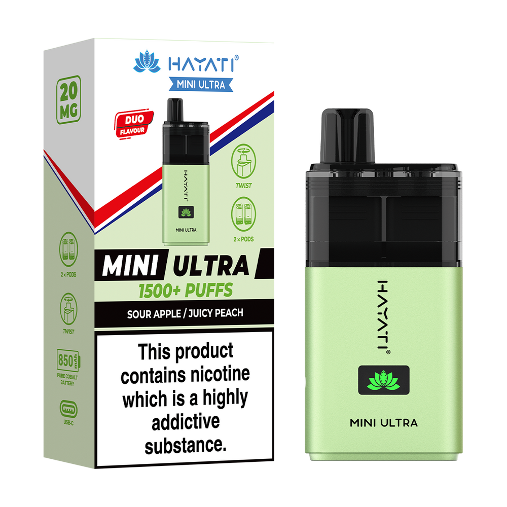 Hayati Mini Ultra Kit sour apple juicy peach