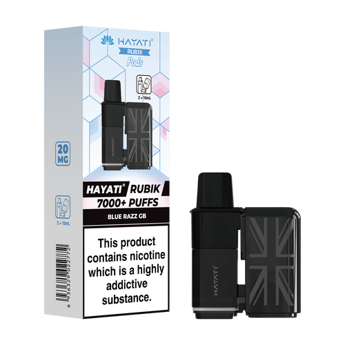 hayati rubik 7000 refill pods blue razz gb