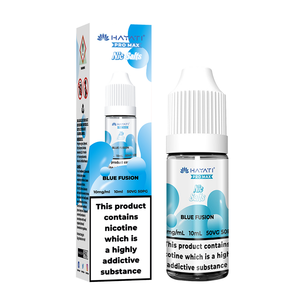 hayati pro max nic salts blue fusion