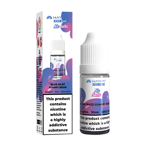 hayati pro max nic salts blue razz gummy