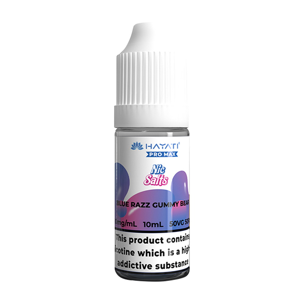 hayati pro max nic salts blue razz gummy