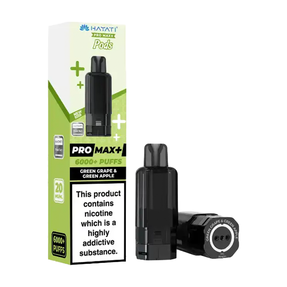 hayati pro max plus 6000 pods green grape and green apple