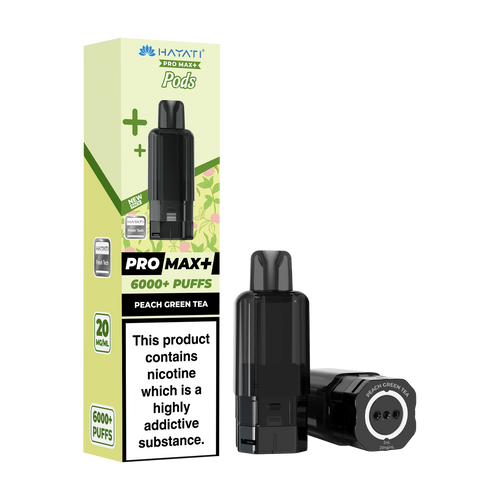 hayati pro max plus 6000 pods peach green tea