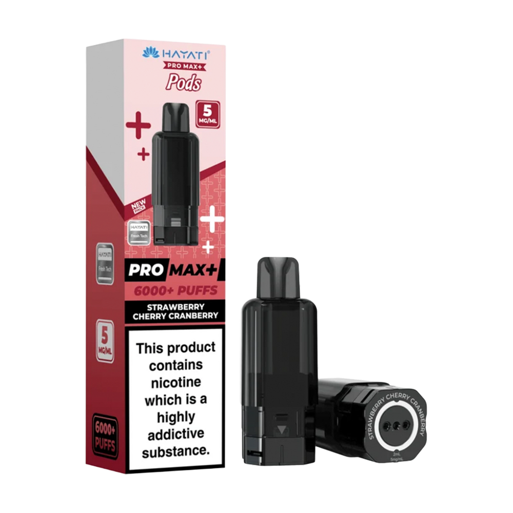 Strawberry Cherry Cranberry Hayati Pro Max+ Refill Pack