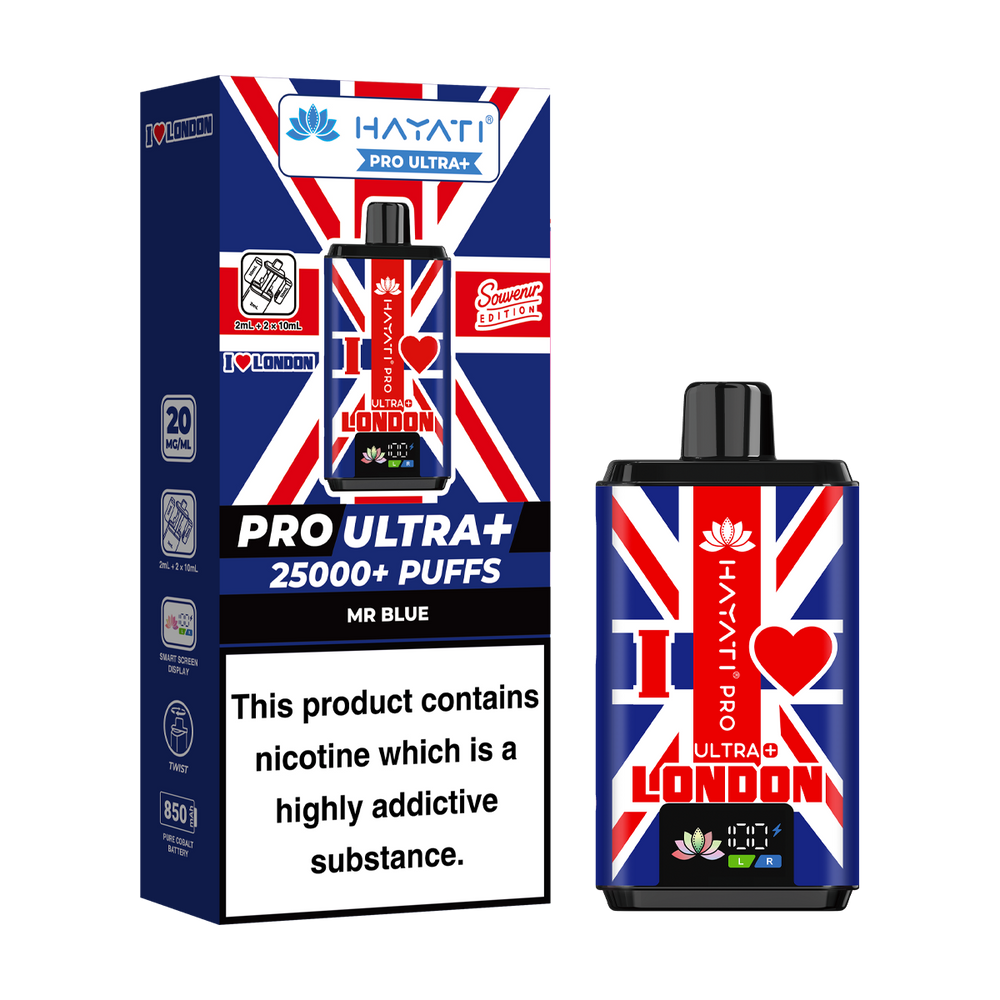 Hayati Pro Ultra Plus 25000 London Souvenir Edition mr blue