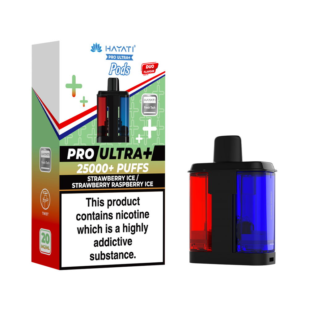 hayati pro ultra plus pods strawberry ice strawberry raspberry ice