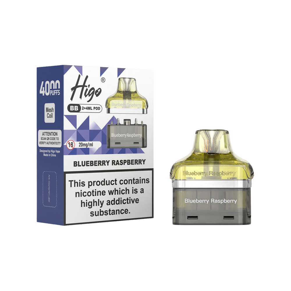 Higo BB 4000 Refill Pack blueberry raspberry 