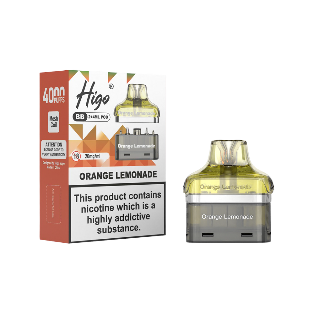 Higo BB 4000 Refill Pack orange lemonade