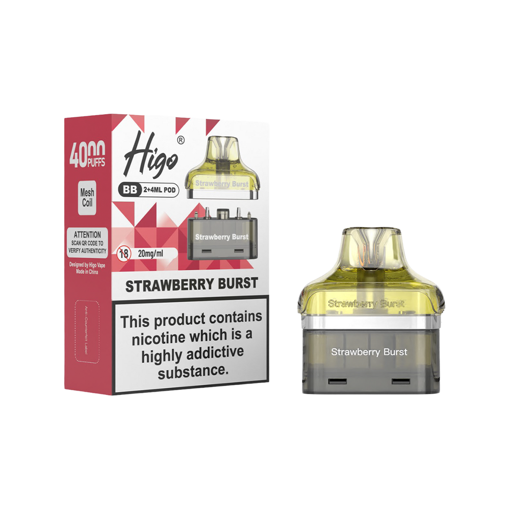Higo BB 4000 Refill Pack strawberry burst
