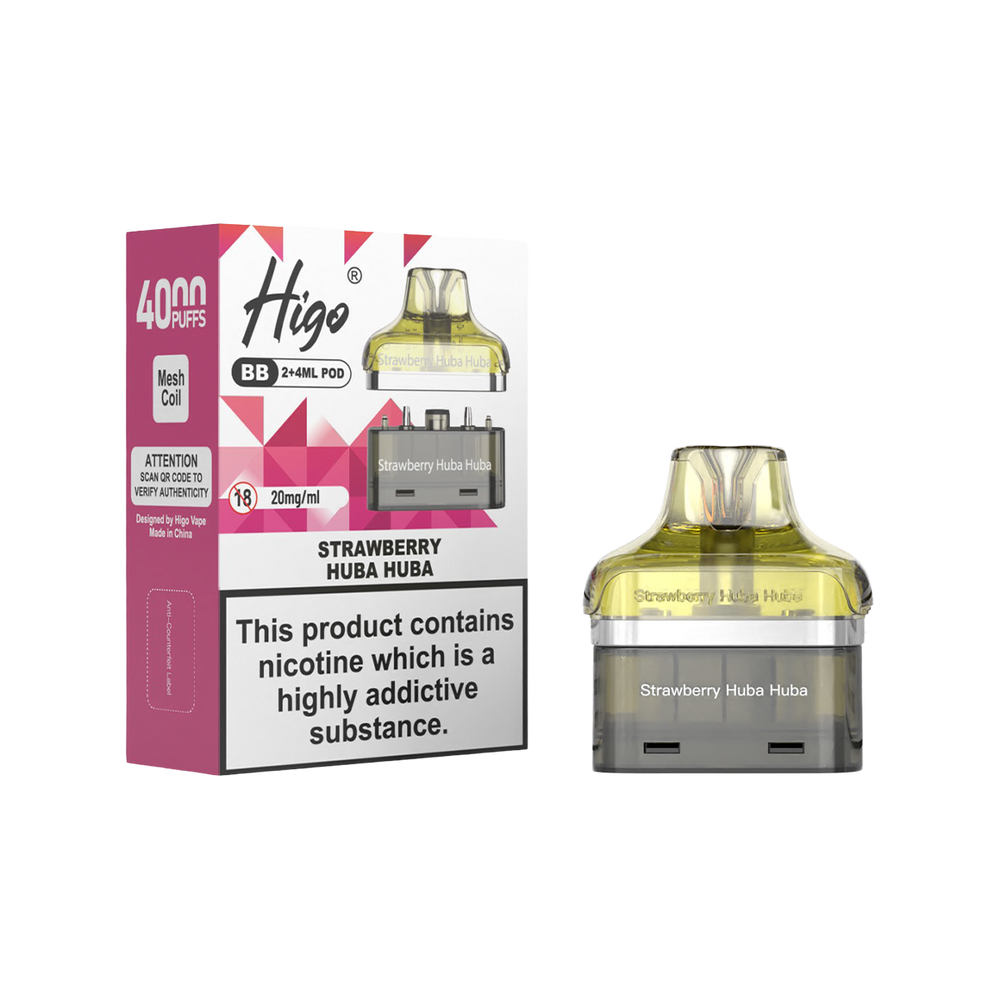 Higo BB 4000 Refill Pack strawberry huba huba
